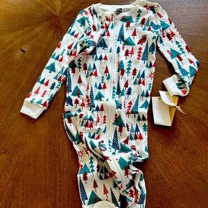 Tea collection brand new with tags on footed onesie